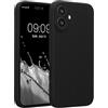 kwmobile Cover per iPhone 16 Plus Custodia - Back Case per Smartphone in Silicone TPU - Protezione Gommata - Nero