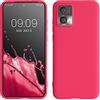 kwmobile Custodia Compatibile con Motorola Edge 30 Neo Cover - Back Case per Smartphone in Silicone TPU - Protezione Gommata - rosa shocking