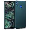 kwmobile Custodia Compatibile con HONOR 8X Cover - Back Case Morbida - Protezione in Silicone TPU Effetto Metallizzato petrolio metallizzato