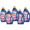 Bio Presto Liquido Aromatherapy Orchidea, Nuova formula con Smacchiatore, 5 confezioni da 35 lavaggi, totale 210 lavaggi