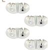 BricoLoco.com Doppio rivestimento radiatore riscaldamento. Confezione da 4 pezzi. Rosetta per tubi riscaldamento radiatori. Coperchio fori intorno al tubo a parete. Plafoniera radiatore bianco (4,