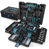 Sundpey Kit di attrezzi per la casa da 379 pezzi - Set completo di attrezzi per la riparazione domestica e automatica