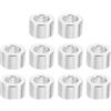PATIKIL M3 Distanziali in Alluminio, 10pz Distanziali Metallici in Alluminio 3,1mm ID x 6mm OD x 4mm L Distanziatori per Rondelle a Vite Separata Rotondi Distanziali per Viti M3