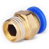 Generic 5 Pezzi Raccordi Pneumatici Rapidi Dritti A Innesto Rapido 4mm 6mm 8mm 10mm X M5 M6 M8 M10 M12 M14 M16 M20 Filettatura Maschio(8mm-M10x1.5 5PCS)