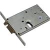 Corni Serratura Elettrica Da Fascia '950' Per Porte In Alluminio. Finitura Verniciata Nera. Foro Ovale Per Cilindro, Scrocco E Pistone Di Ricarica Reversibili. Vite Di Fissaggio Per Cilindro. Senza Cilindro. Alimentazione 12V. Con Scrocco.