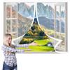 RENWEIWEI Zanzariera per Finestra in Legno 160 x 107 cm Tendina Magnetica per Zanzariera Easy to Install Non Ho Più Fastidiosi Insetti in Casa, Bianco