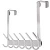 YUMORE Appendiabiti sopraporta,4,5cm Appendiabiti da Porta con 12 Ganci appendi cappotto Inox Attaccapanni Over Door Hooks per Giacche Borse Abiti Deposito