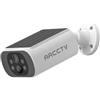 ARCCTV Telecamera di sorveglianza 4MP ad energia solare, con pannello solare integrato, wireless per esterni, rete wireless 2.4G/5G, audio bidirezionale, adatta per kit telecamere ARCCTV