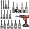 WIYETY Set di 14 chiavi a bussola: set da 6-19 mm con bussola esagonale magnetica, set di bussole esagonali per trapano, cacciavite senza fili