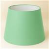 Generico 40 cm Paralume Tessuto di Cotone con PVC Bianco, Prodotto Artigianale, per Lampada da Tavolo, Piantana (Verde Chiaro)