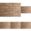 Elabrick, Mattone flessibile, Listelli Red Industrial, 50x210 mm, decorazione parete casa, sottile, facile da applicare come mattonelle o piastrelle da esterno (Confezione da 5)