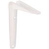 Amig - Supporto per Mensola da Parete - Staffa in Acciaio - 300x250 mm - Colore Bianco - Resistente fino a 40 Kg - Angolo per Ripiani - Supporto per Mensole - Facile da Installare (Confezione da 6)