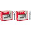 Fischer 6 Pz. Tasselli in Acciaio TA M6 con Occhiolo, Diametro 10 mm, Vite M6, Bulloni di Espansione, 71254 (Confezione da 2)
