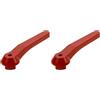 cyclingcolors maniglia valvola rubinetto leva sfera rosso alluminio 1/4 - 3/8 (Confezione da 2)