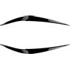 Kioball Anteriore della Copertura del Testa della Lampada della Luce Palpebra Sopracciglio Trim ABS per X1 F48 Xdrive 2015-2021 Nero Brillante