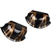 GLONHKDI 2 Adesivi for pomelli delle portiere anteriori interni, compatibili con MINI Cooper One S F54 F55 F56 F60, accessori for lo styling dell'auto(2pcs Gold Union Jack)