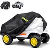 Blueshyhall Copertura per auto per bambini, telo protettivo per giocattoli auto con specchio, impermeabile, protezione UV e solare, custodia protettiva per auto elettrica con strisce riflettenti, per