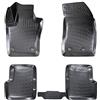 ASC Tappetini Auto Compatibili con JEEP COMPASS dal 2017-2025, Limited/Longitude Gomma a Vaschetta, Protezione Poggiapiedi, Bottoni per Ancoraggio