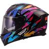 LS2, Casco Moto Integrale STORM III KAOS Black Purple Blue, M