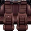 OINTJWWO Coprisedili Per Auto In Pelle per Peugeot 3008 SUV Active/3008GT/GT Pack 2016-2023, 5 Posti Fodere Anteriori E Posteriori Copri Sedili Impermeabili Antisudore Traspirante Protezioni Accessori