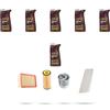 HOFFCAR Kit tagliando 4 FILTRI e 6L OLIO M compatibile con Mercedes Classe A (w169) A180 Cdi 80kw Dal 2004 al 2012