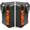 BLACK DOVES GRAPHICS 2pz Rifrangenti Strisce Adesivi compatibili con TOURATECH Valigie LATERALI (Arancione)