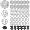 Msauifncp 48 Pezzi Kit Riparazione Scudo Termico Automobilistico Rondella di Bloccaggio Rondelle Acciaio Dadi Cin Plastica per Scudo Termico Motore Rondella Ferma Perno Compatibile con N90796501 N90335004