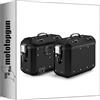 MOTOTOPGUN givi valigie laterali dlmk36bpack2 monokey trekker dolomiti alluminio nero 72 lt + attacco compatibile con voge valico 625 dsx 2025 mototopgun