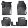 ASC Tappetini Auto Compatibili con FIAT PANDA 169 II serie dal 2003 al 2012, Gomma a Vaschetta, Protezione Poggiapiedi
