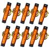 Futheda 10PCS 6SMD LED ambra arancione 12 V indicatori laterali luci anteriori posteriori indicatori di luce luci di posizione laterali per camion caravan camper barca trattore Bus camion camper