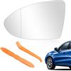 SRunDe Vetro Specchietto Sinistro Golf 7 Riscaldabile include 2 Leve per Smontaggio 5g0 857 521 Sferico Resistente ai Graffi Compatibile con Volkswagen Golf 7 7.5 MK7 MK7.5 GTI R-Line 2013-2020