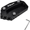 GHALSIEAV Per TMAX 560 530 500 T-MAX TMAX530 TMAX560 2017-2021 Moto Cavalletto Laterale Pad Piastra Ingranditore Supporto Di Estensione(Black)