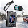 Riloer Telecomando per Riscaldatore Aria da Parcheggio con Controller LCD a 4 Tasti, Kit Display LCD e Telecomando, Regolatore per Riscaldatore Aria Diesel 12V 24V Universale