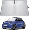 LANTU Parasole Parabrezza Per Fiat A*ba*rth 595 017-2026 Ripiegabile Protezione Visiera Solare Con Tasca Portaoggetti Blocca Raggi UV Ombrello Da Sole
