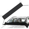 Generic Protezione per le foglie del parabrezza - 186 x 48 cm scudo in poliestere rivestito in argento, protezione solare a mezza copertura, copertura antipolvere della neve | Protezione del finestrino