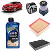 OP Kit tagliando 4 filtri + 5L olio 5W-30 Tech FE compatibile con Renault megane iv sporter 1.5 DCI 110 Gasolio 2016+