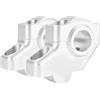 ZXYIWSDF Riser per Manubrio per Moto Compatibile Con Triumph Per Speed Per Triple 955 I 2000-2005 Speed Per Triple 1050 I 2004-2009 22mm 7/8 Riser Manubrio Estensione Back Moved Riser(Matte Silver)