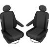 pitshop24de Coprisedili in tessuto su misura, coprisedili per sedile del conducente, coprisedile passeggero compatibile con Renault Trafic 3 dal 2014