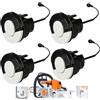 SKJJM 4 Pezzi Tappo Serbatoio Benzina, Kit di Sostituzione per Motoseghe STIHL MS240, MS250, MS251, MS260, MS270, MS280, MS311, MS340, MS360, MS380, MS381, MS390, 2 Grande e 2 Piccolo