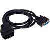 Kodxylytix 1.55M OBD II OBD2 16 Pin Maschio a Femmina Cavo di Prolunga OBD 2 a dB15Pin