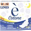 Lines È Cotone Assorbenti Notte Con Ali 9 Pezzi