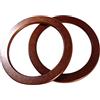LIGHTAOTAO Manici in Legno per Borse Rotondi 2 Pezzi Anelli in Legno Naturale Superficie Liscia per Progetti Fai da Te e Accessori per Borse
