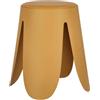 Decor Space Sgabello per interno Imogen Struttura In Polipropilene, 37 x 37 x 47 h cm Senape