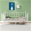 VERFARM Telaio singolo per divano letto singolo, 90 x 190 cm, in metallo di alta qualità, supporto per divano letto singolo, solida base per materasso, senza bisogno di molle, facile da montare, 90 x