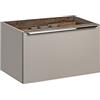PIASKI Mobile lavabo 80 cm Santa Fe Taupe, mobile lavabo sospeso, mobile lavabo con piano di lavoro, mobili da bagno moderni, colore tortora rovere vintage (senza piano di lavoro)