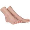 Vnmcry Modello di Piedi in Silicone Dimensione Reale per Uomo e Donna Morbido e Flessibile Manichino per Esposizione Scarpe Sandali e Calze (1 Paio, Piede Donna, Beige)