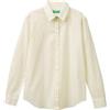 United Colors of Benetton Camicia 5Q6SDQ0AY, Bianco, S Donna