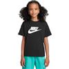 NIKE FZ5540-010 G NSW Tee Boy Futura HBR T-Shirt Bambine Black Taglia XS