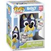 Funko POP! Animation: Bluey - Bandit with Unicourse - Figura in vinile da collezione - Idea regalo - Prodotto ufficiale - Giocattoli per bambini e adulti - Modello di figura per collezionisti