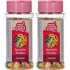 FunCakes Sprinkle Medley Alphabet : Zuccherini Decorativi, Ottimo Gusto, Ottimi per Decorare Torte, Cupcake e Biscotti, Sprinkle Mix. 65 g (Confezione da 2)